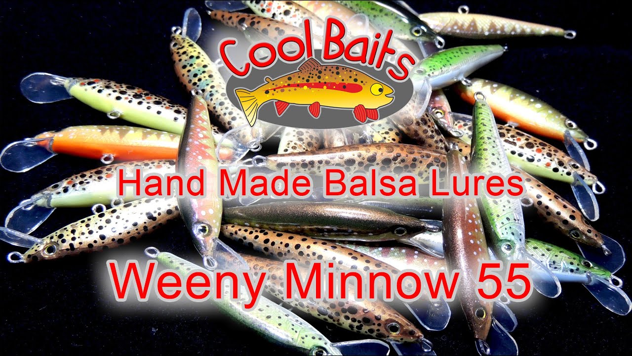 CoolBaits Lures -  Weeny Minnow55 / Приманки ручной работы - Крохотный гольян
