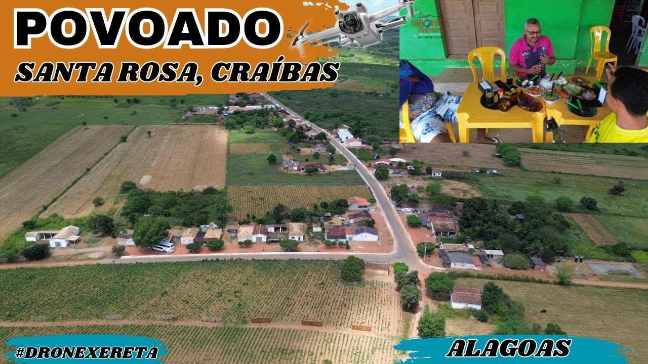 Povoado Santa Rosa, Craíbas, Alagoas. #dronexereta #novo #drone #dji #viral #djimini3