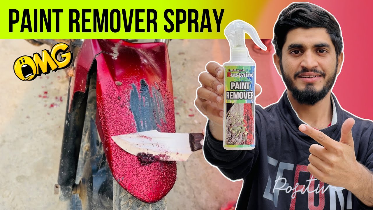 पेंट हटाने वाला स्प्रे😳|| Rustaino Paint Remover Spray | Remove Paint From Metal || Paint Stripping