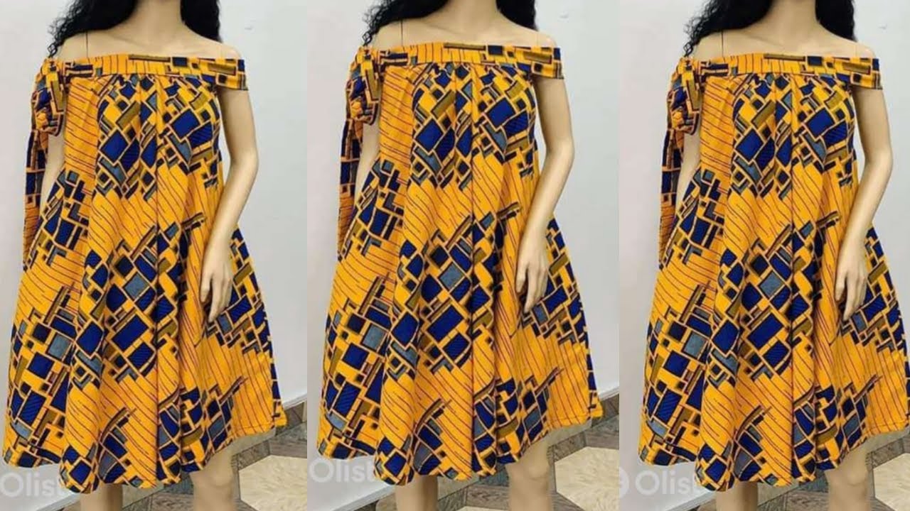 HOW TO MAKE OFF SHOULDER CIRCLE DRESS | Umbrella Dress Cutting & Stitching in 10minutes |NO PATTERN