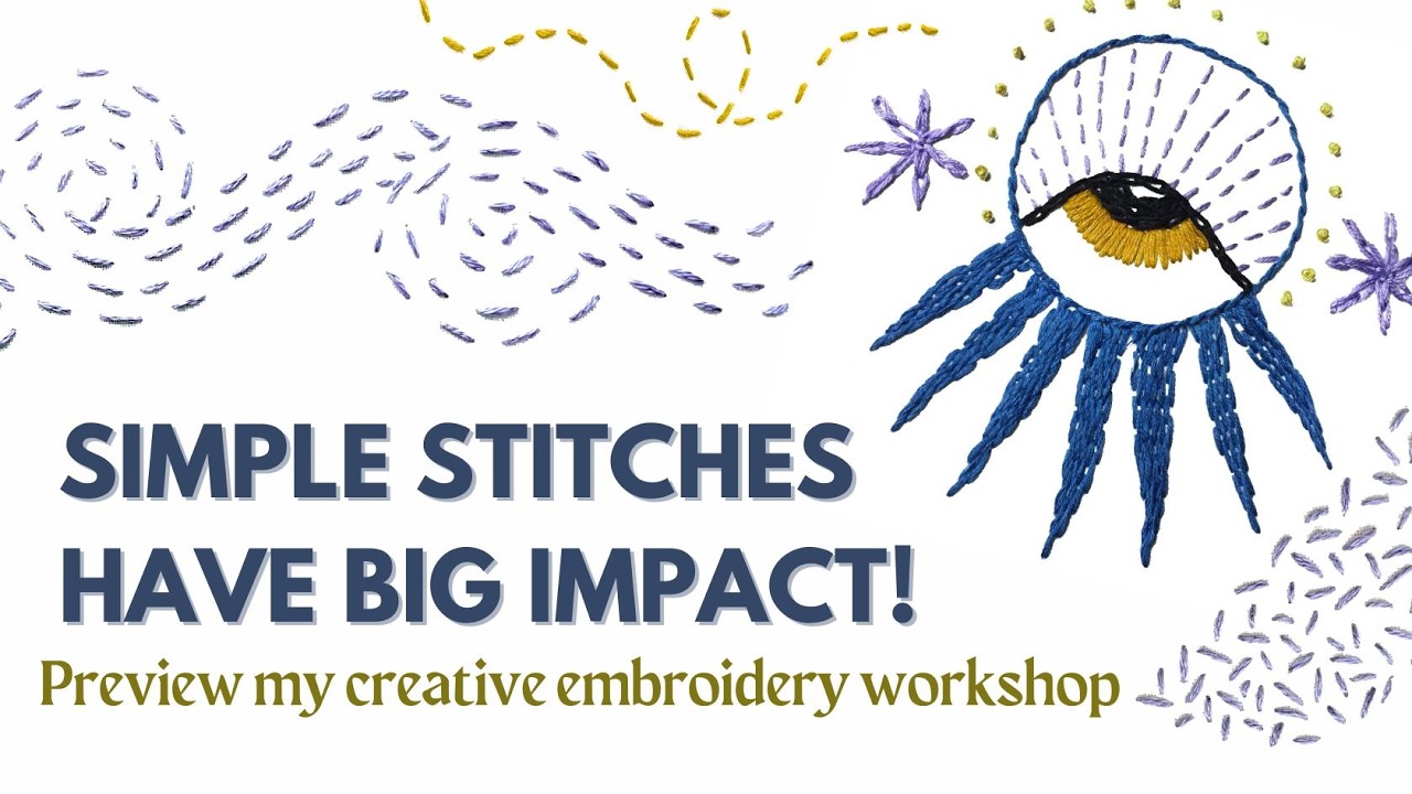 Minimal Stitches, Maximum Energy: the power in the most simple stitches!