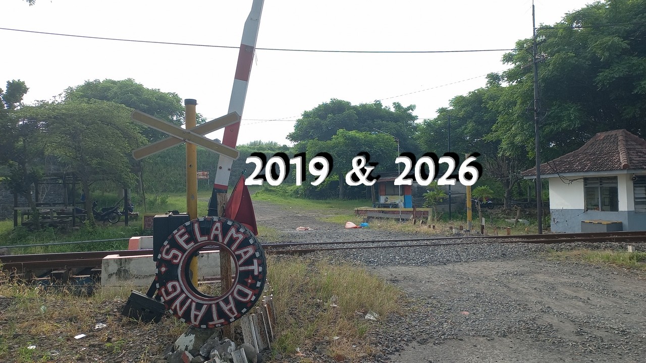 Perlintasan kereta api lumpur lapindo porong sidoarjo 2019 & 2026