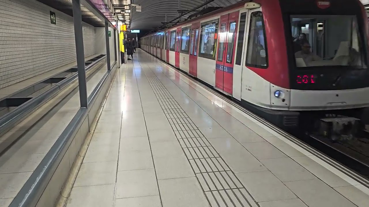 Metro Barcelona L2 Serie 9009 Entrando en Bac de Roda