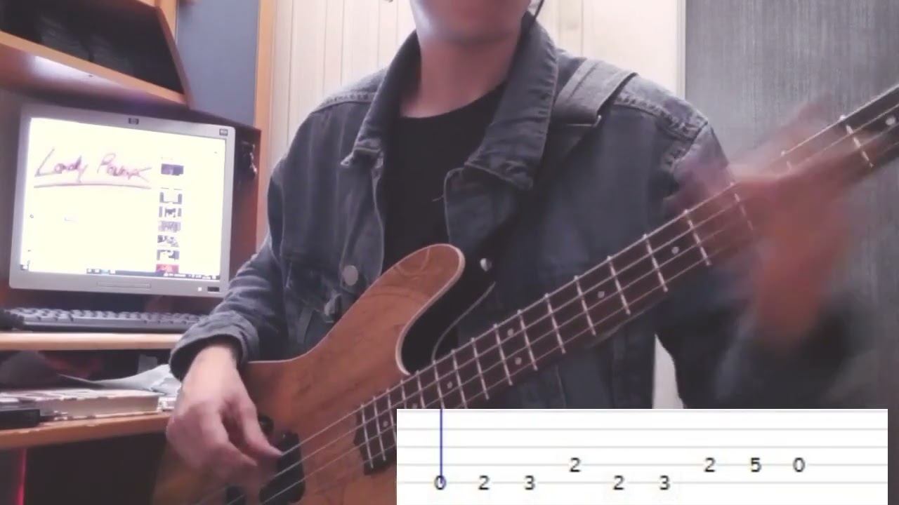 Lady Pank - Zamki na piasku BASS COVER + Taby
