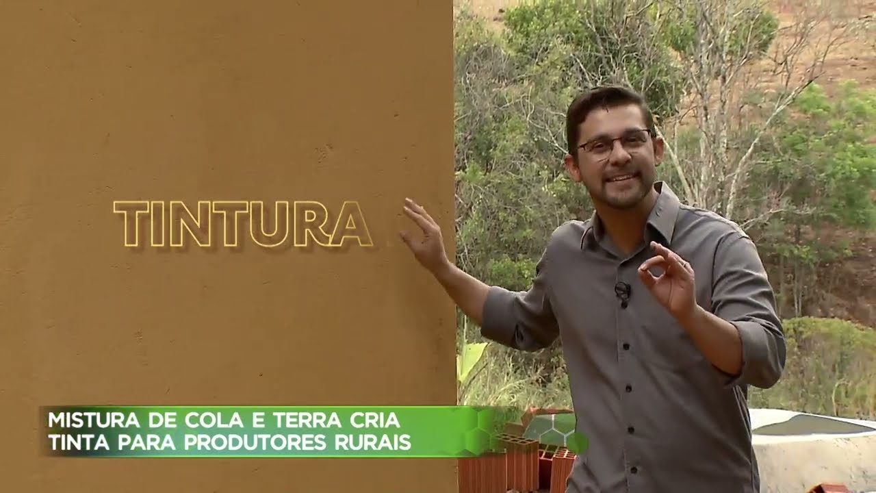 Mistura de cola e terra cria tinta para produtores rurais