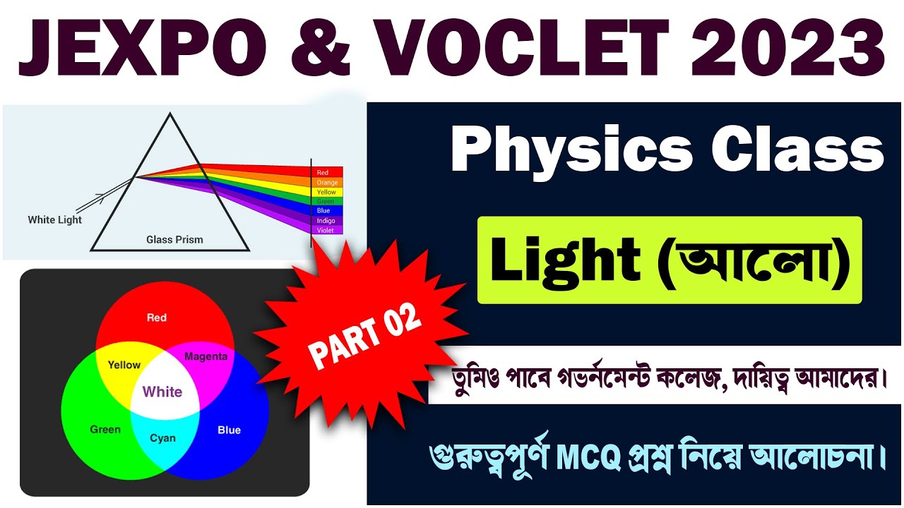 Light (আলো) Part 02 || JEXPO & VOCLET Physics MCQ & Answers  @tbr_academy