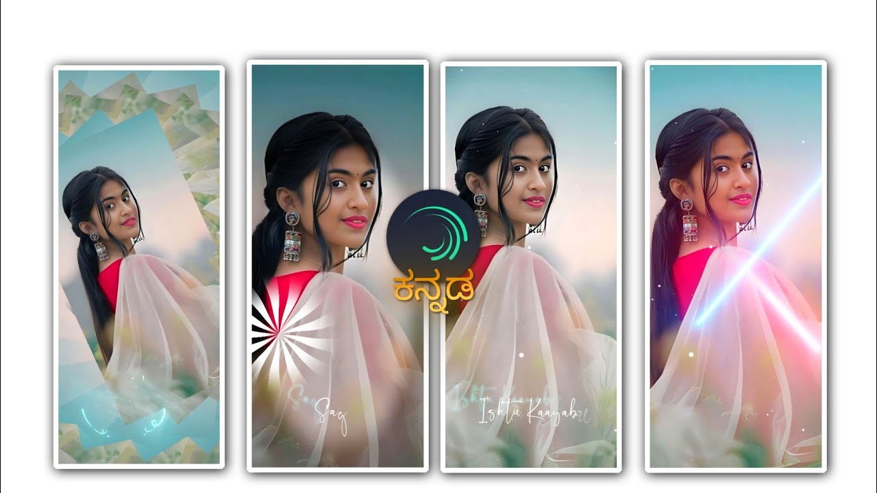 Alight Motion Trending Lyrics Girl's video editing In kannadaTutorial #alightmotion #lyrics