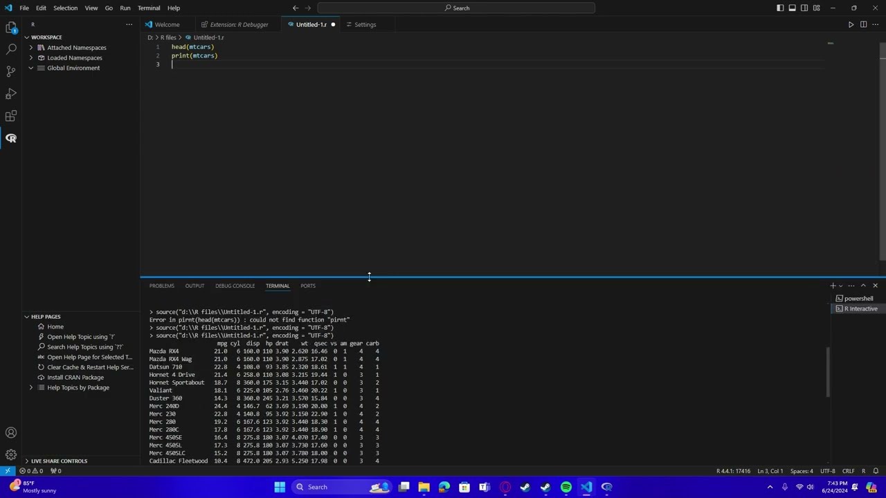 R for VSCode - How to use and set up R in VSCode 2024