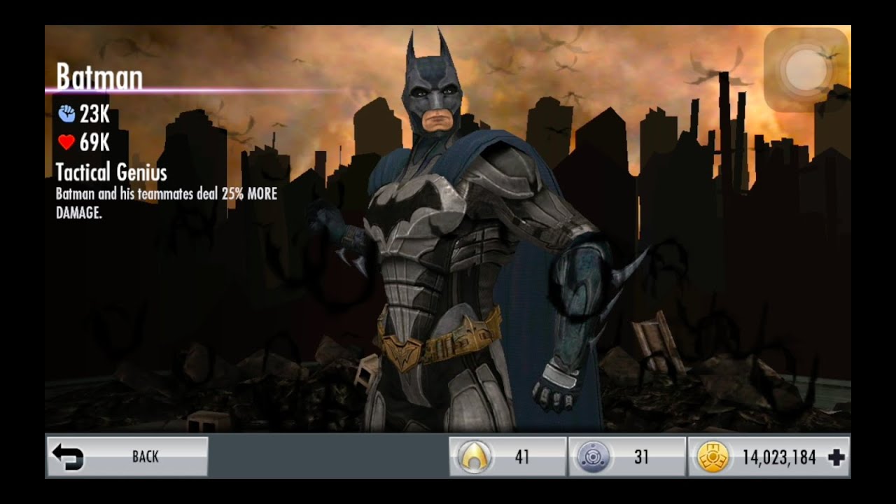 Injustice iOS Batman Prime EVII LVL 50 Review