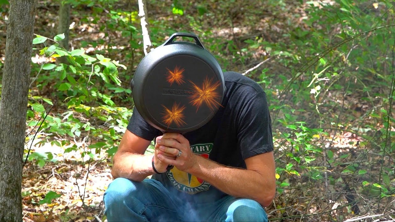 WILL A 22LR GO THROUGH A CAST IRON SKILLET? REAL LIFE PUBG!