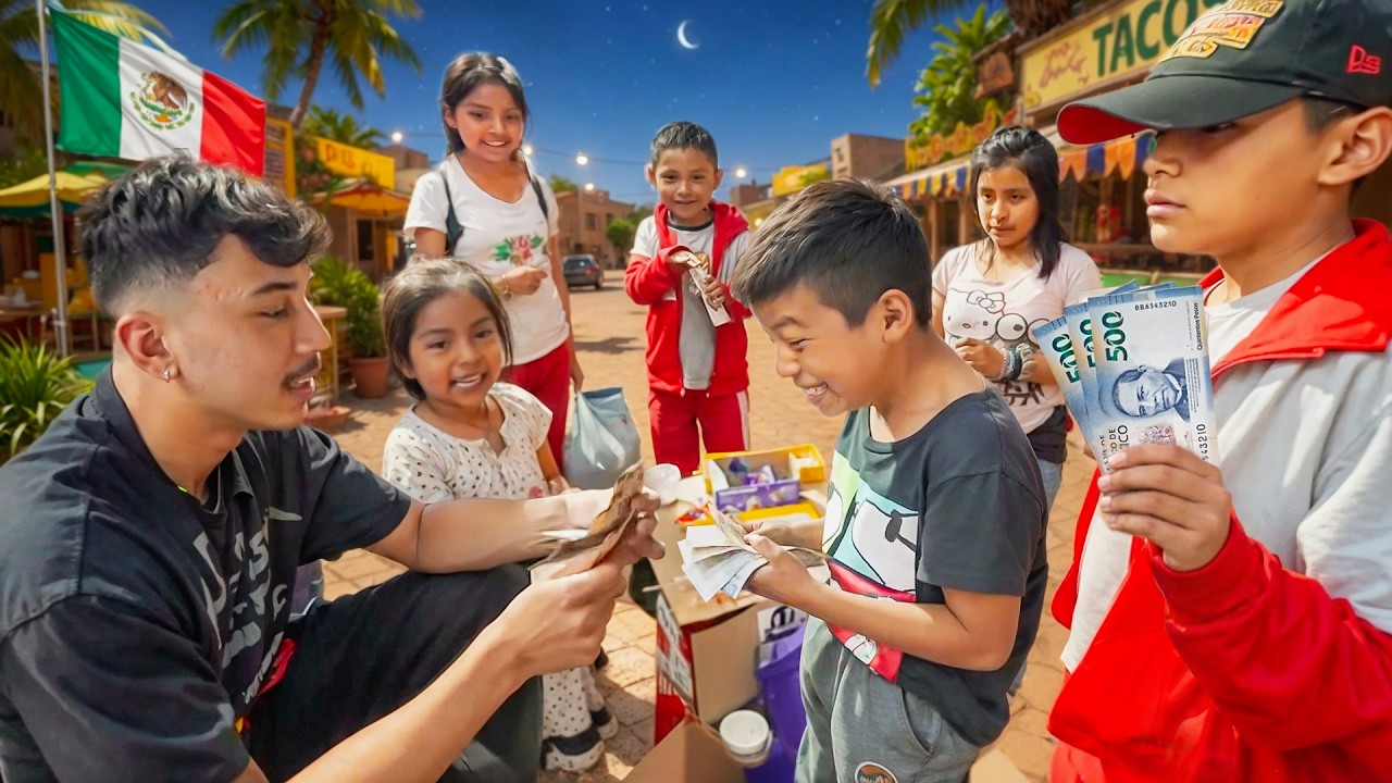 SANTEA DOES THE UNEXPECTED TO KIDS IN MEXICO STREETS!!