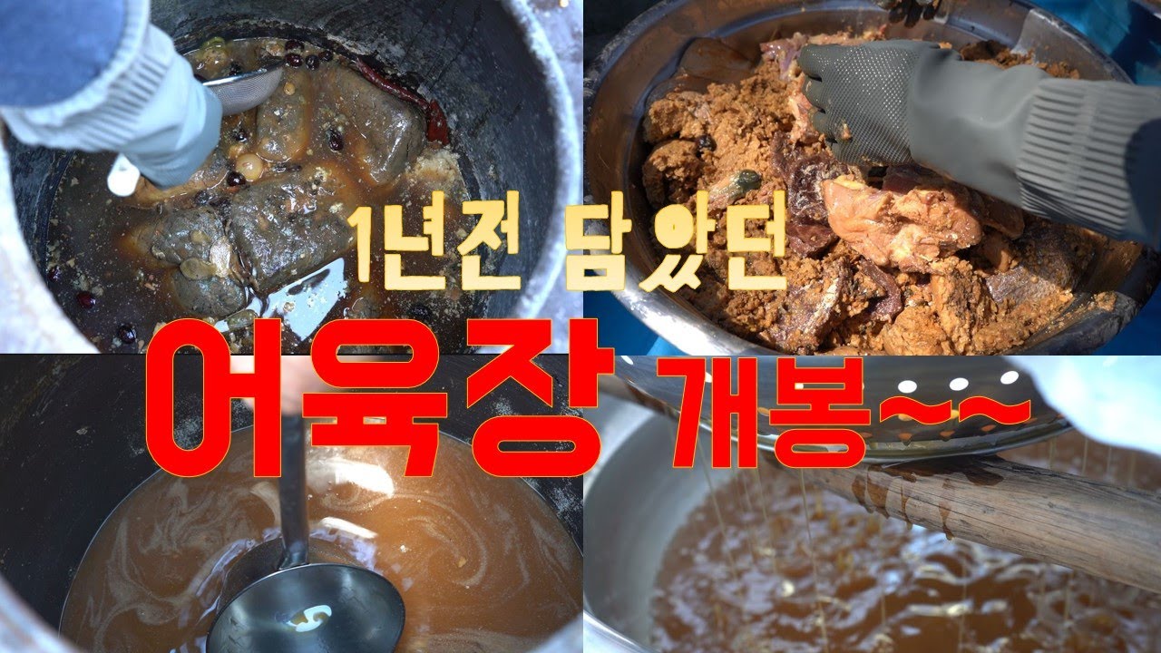 임금님이 드셨다는 1년전 담은 어육장개봉기-발효깨비