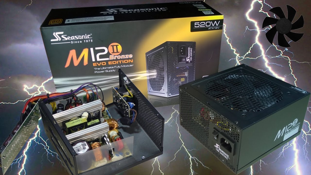 Seasonic M12II-520 EVO BRONZE (SS-520GM2) 520W полный разбор