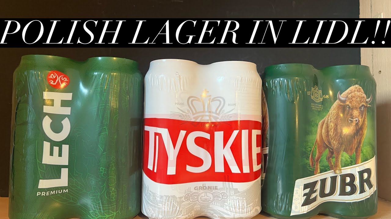 Польское светлое пиво из Lidl, обзор пива Tyskie, обзор пива Żubr, обзор пива Lech