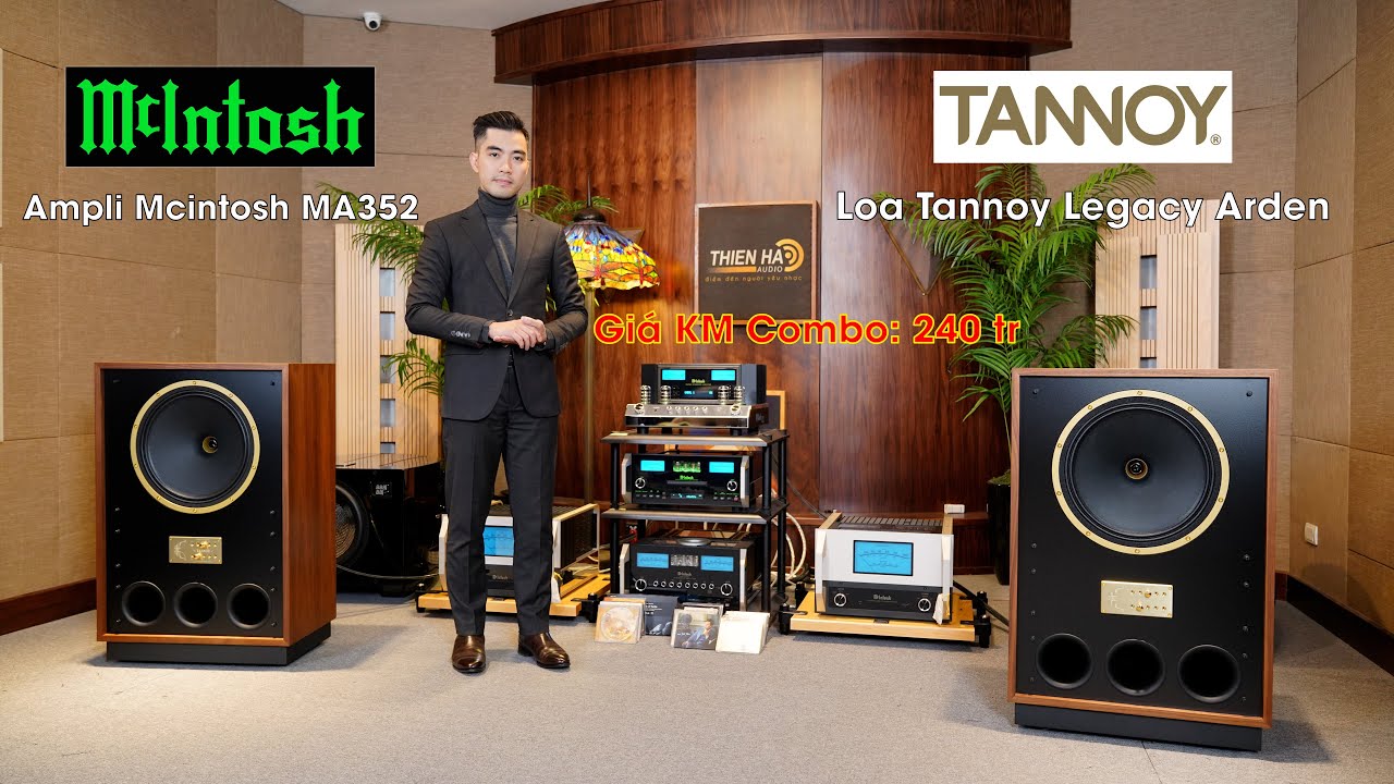 Loa Tannoy Legacy Arden + Ampli Mcintosh MA352 - Giá Combo KM: 240tr