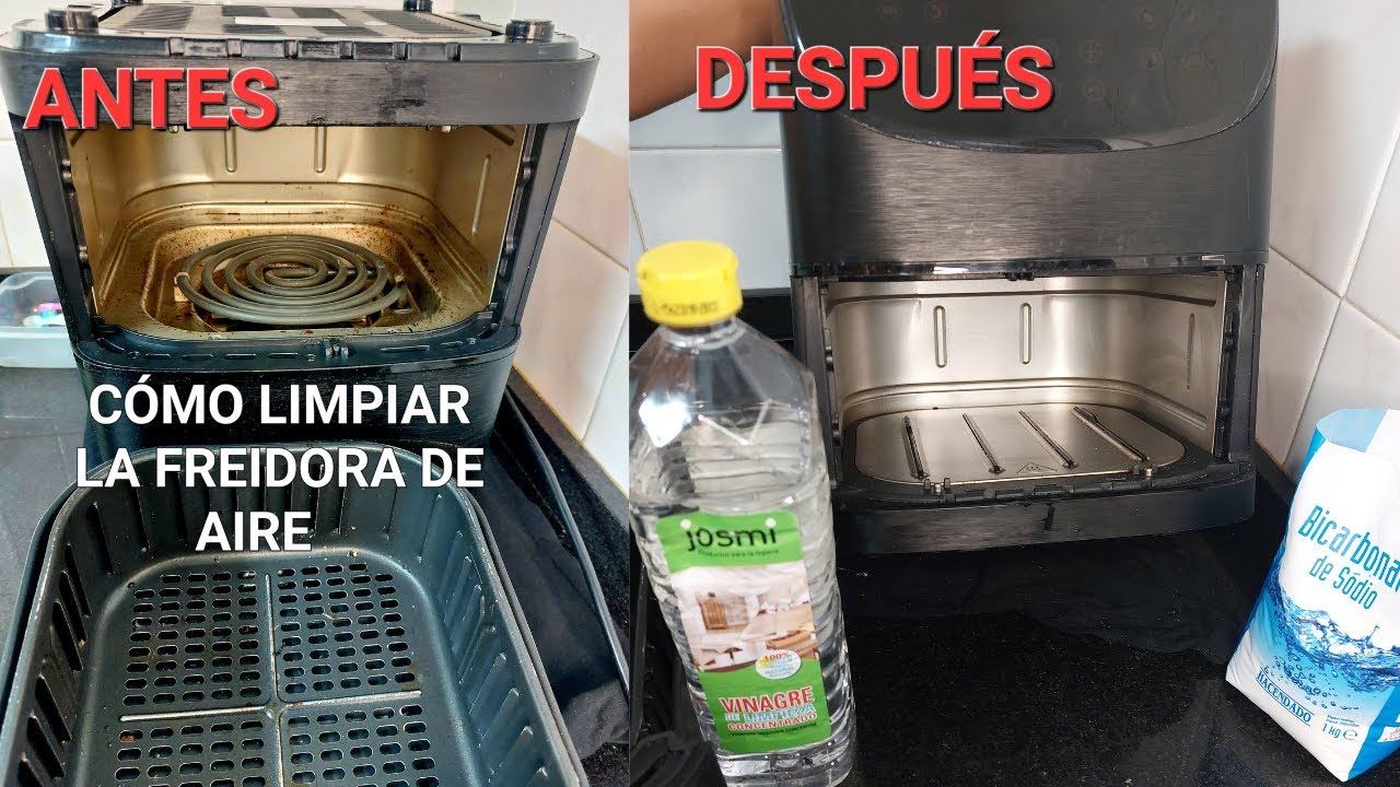 Cómo limpiar FREIDORA de AIRE a fondo de la RESISTENCIA, Cómo los chorros del oro✅️ #airfryer