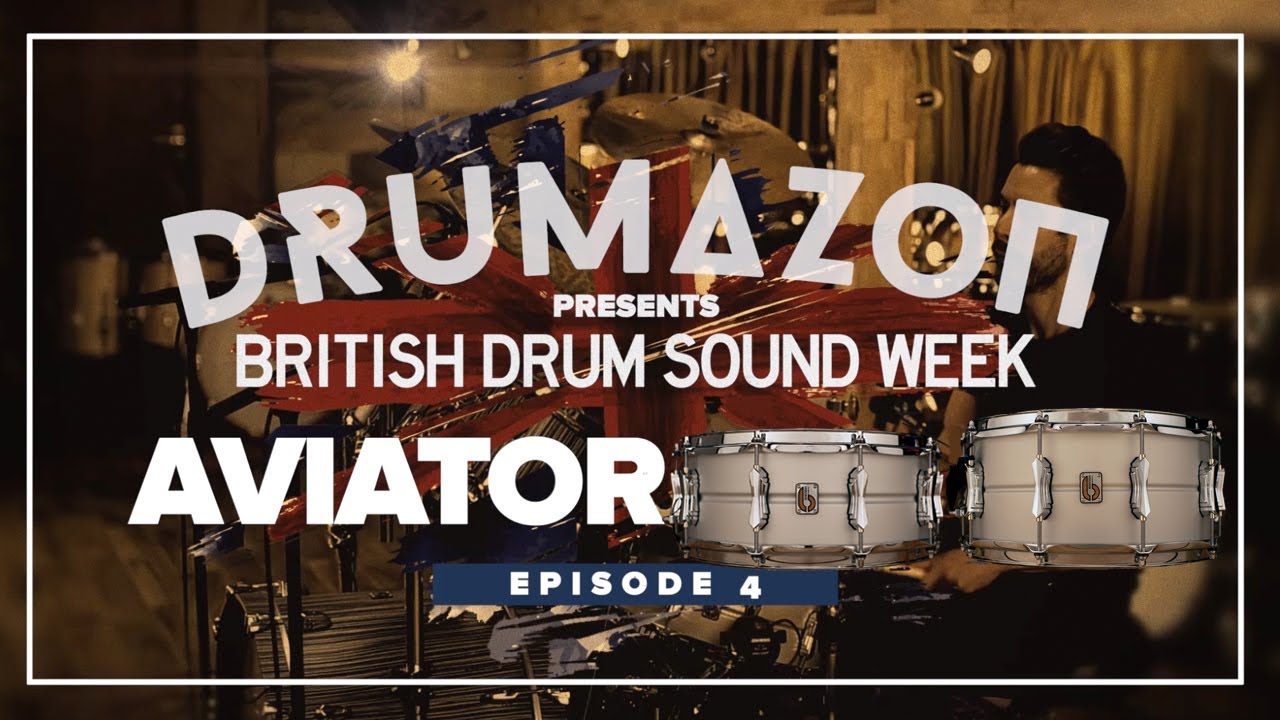 British Drum Company Aviator 14 x 5.5 & 14 x 6.5 Snare Drums audio demo from Drumazon. Episode 4