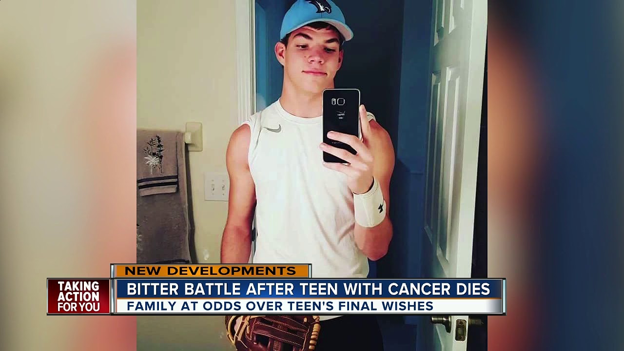 Bitter battle after teen with cancer dies