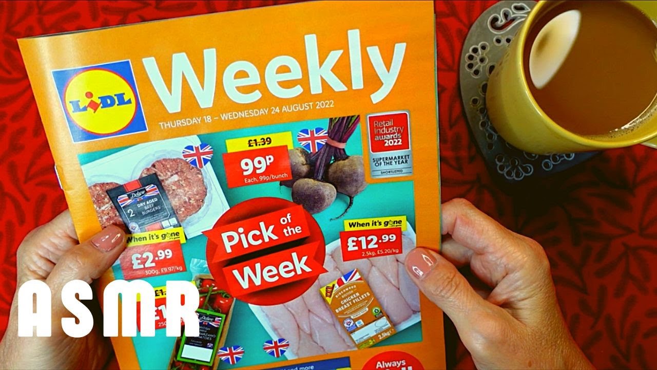 ASMR | XXL Week at Lidl! Light-hearted Whispered Store Leaflet Ramble at Coffee Time!