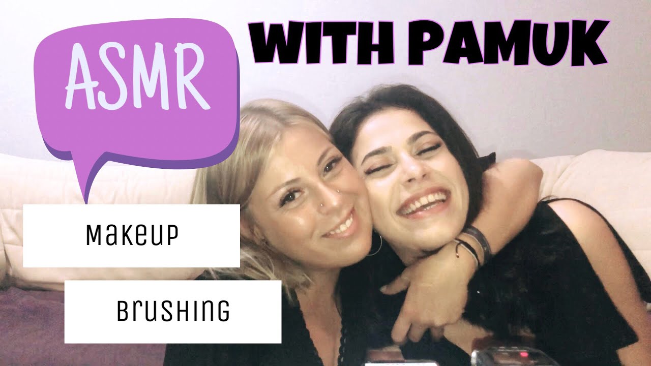 ASMR with Pamuk 🌸 MAKEUP & BRUSHING FACE | MAKYAJ VE YÜZ FIRÇALAMA