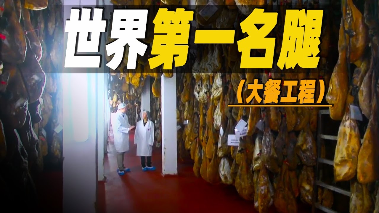 走進世界第一名腿伊比利亞橡果火腿的製作工廠，風乾12年的陳年火腿，售價竟高達40000歐元，探秘名貴大餐背後的工程  #大脑洞记事
