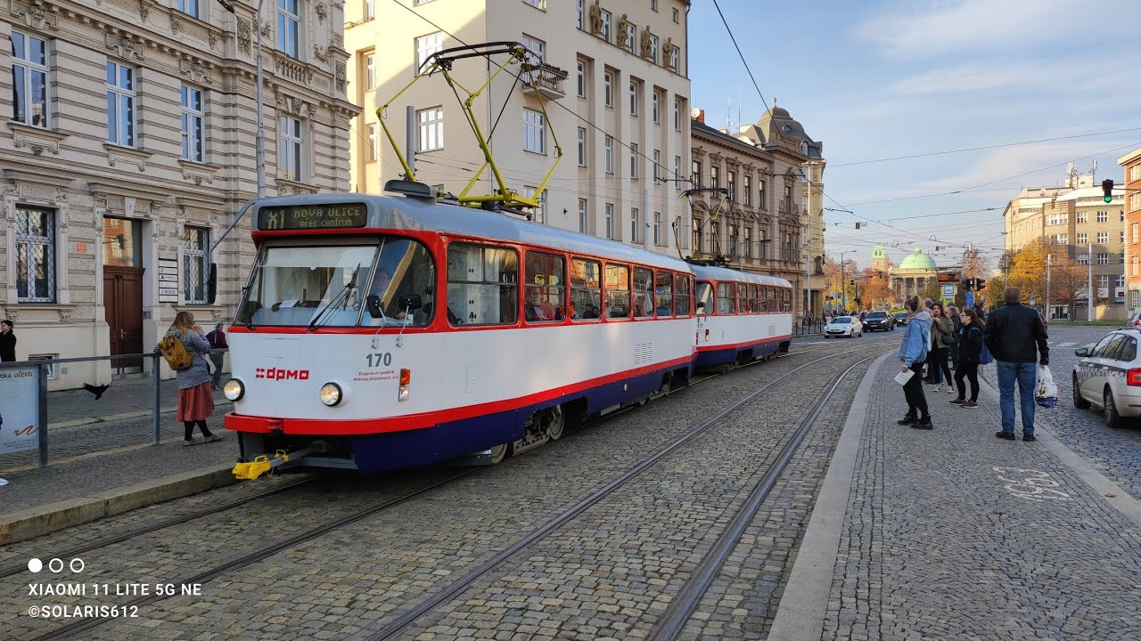 Zvuk regulace a motoru vozu Tatra T3R.P #170 DPMO