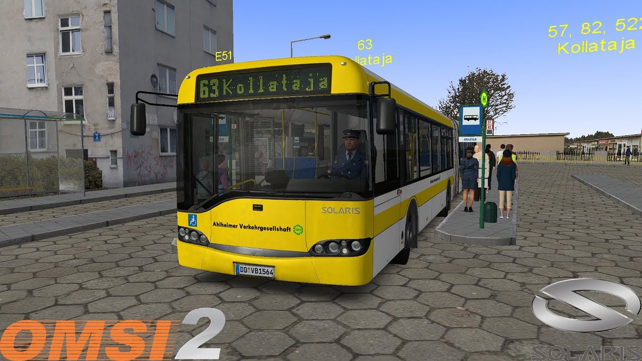 Omsi 2 - Fikcyjny Szczecin - Line 63 - Solaris Urbino 18 II