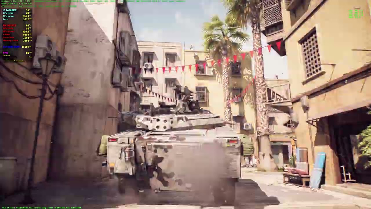 Battlefield 6 Ultra Graphics Native 2k (i7 14700kf+RX 9070 XT)