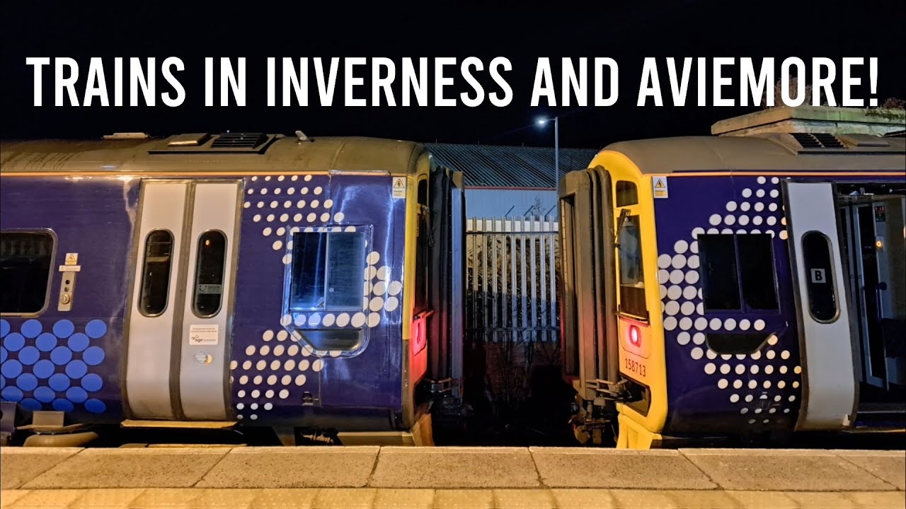 Trainspotting in Aviemore and Inverness Ft. double headed intermodal and UTU train (2026 Episode 3)