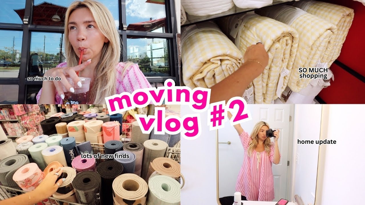 MOVING VLOG🏠 : shopping, house update + FIRST grocery run at my new place