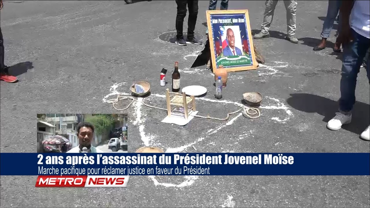 Marche pacifique en mémoire du Président Jovenel Moïse, deux ans après son assassinat