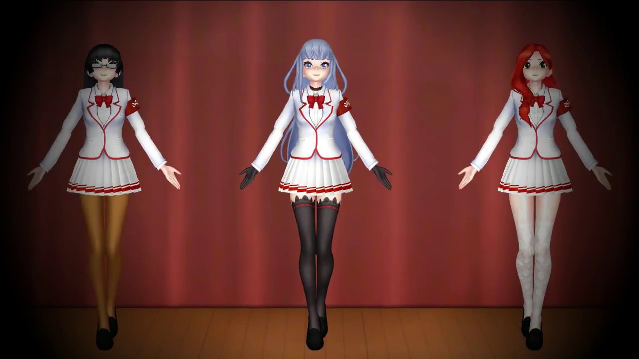 [MMDxYSxMLP] Welcome To The Show [Megami, Kuroko, Akane]