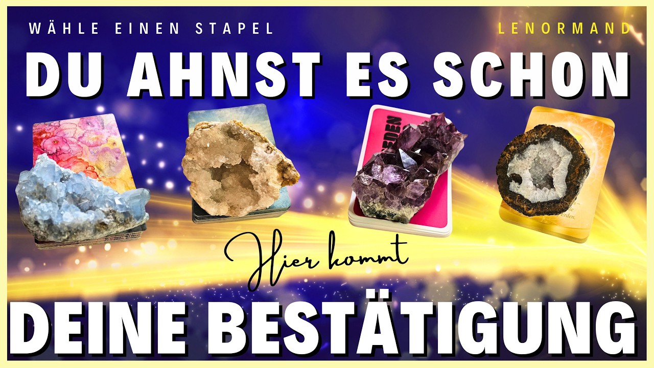 👀 Auf diese Antwort hast du gewartet 💫 Wähle eine Karte ¦ Lenormand Orakel