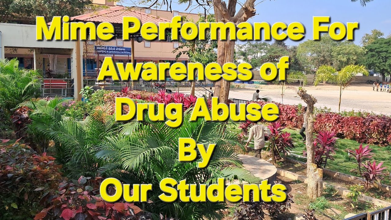 Mime performance of our students for Awareness of Drug Abuse