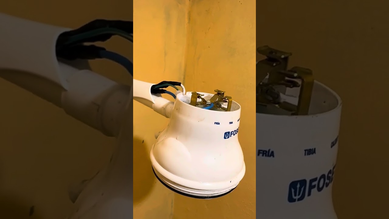 Par de remedios (reparaciones) regadera eléctrica Foset, bajo su propio riesgo.