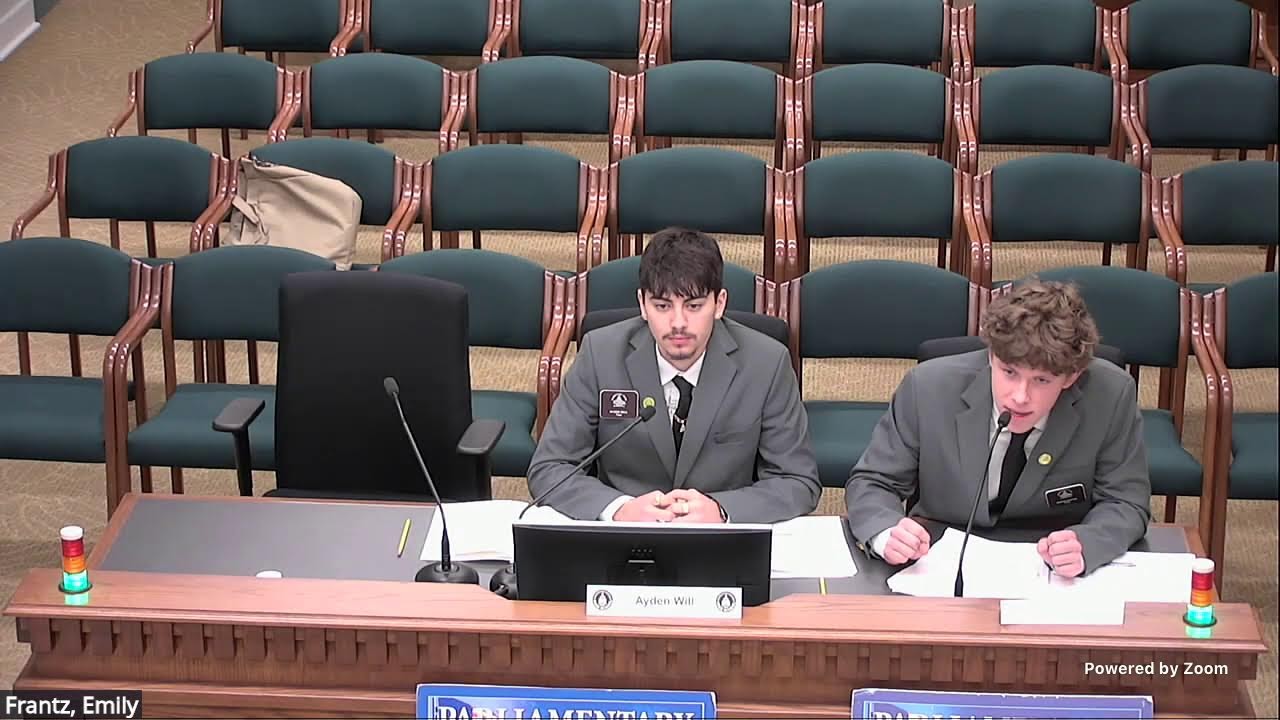 2026 Page School Mock Committee Jan. 29, Session 1