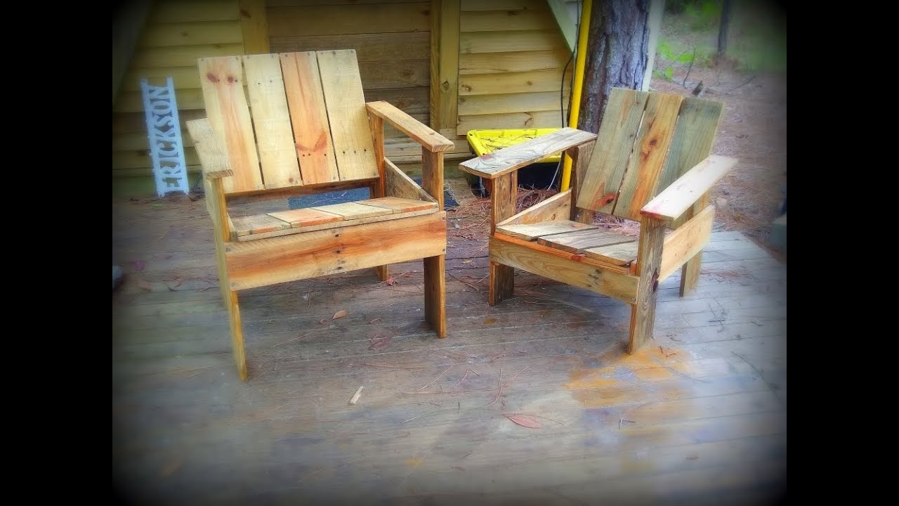 Building A Couple Of Classic Garden Chairs From Pallet Wood.