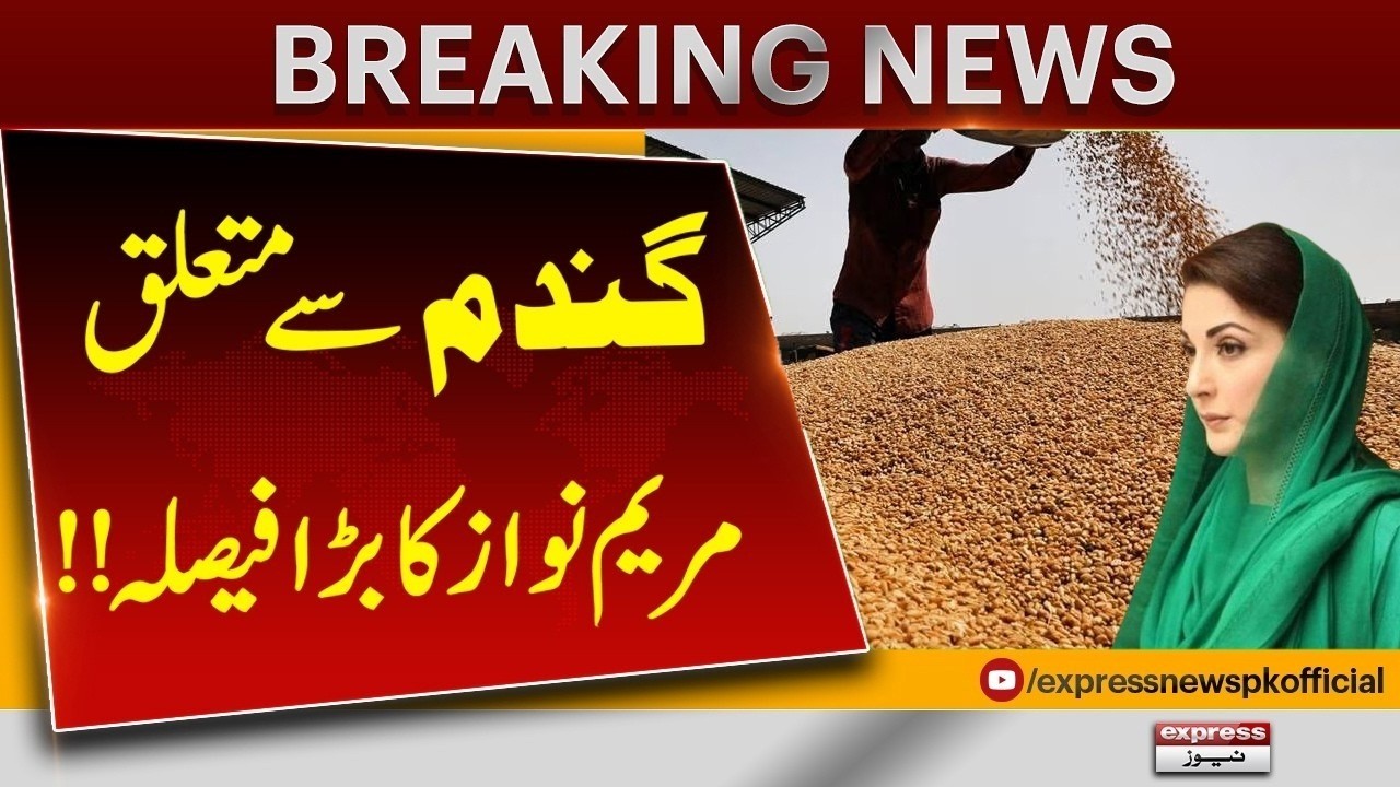Maryam Nawaz Announces Major Decision Regarding Wheat | Big Update for Farmers | Breaking News