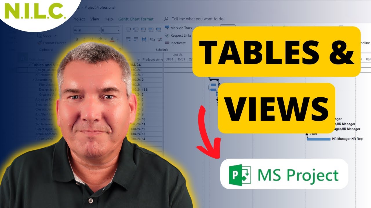 Tables and Different Views Explained in Microsoft Project (WALKTHROUGH)