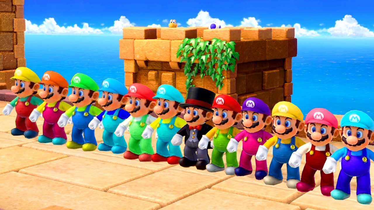 Same Mario, Different Colors?! Super Mario Party All Minigames (Hardest CPU)