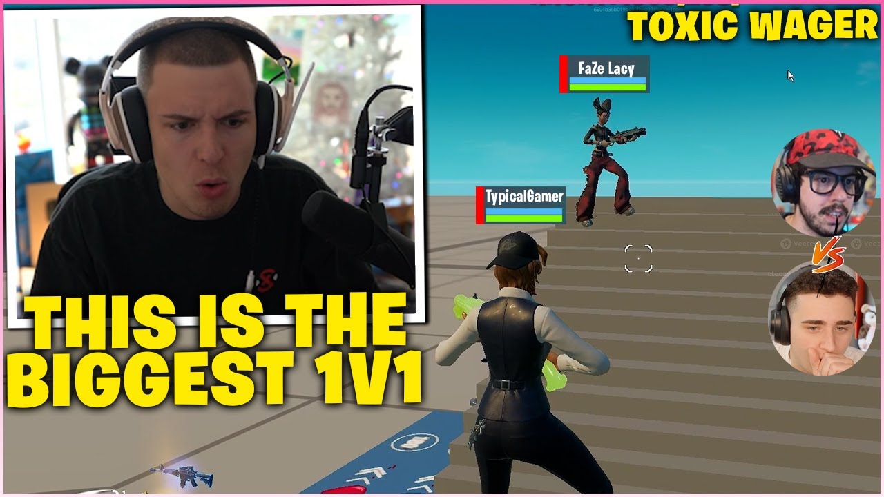 CLIX IN DISBELIEF SPECTATING LACY & TYPICAL GAMER GETTING TOXIC IN 1v1 WAGER!