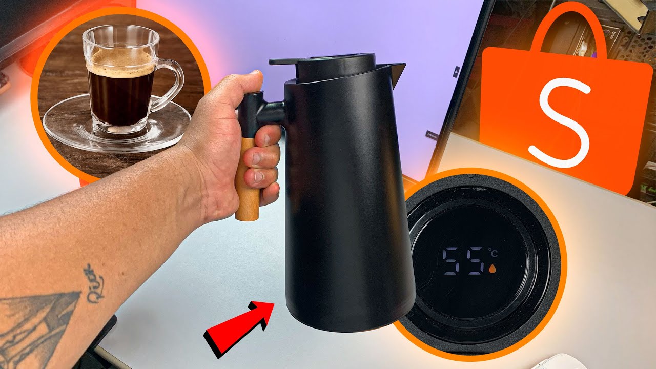 🚨SHOPEE: Garrafa Térmica LED da Shopee\Garrafa LED da SHOPEE + RESENHA + TESTE !!