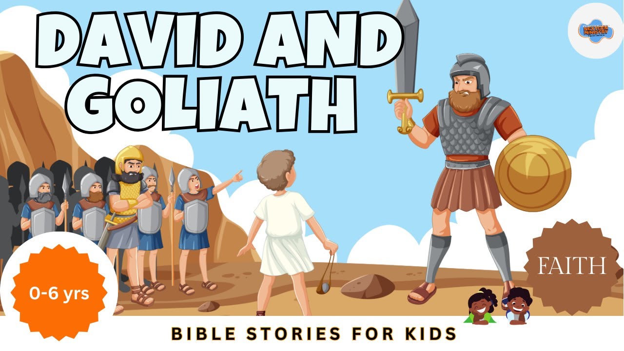 David and Goliath| Faith bigger than fear | David and Goliath for Kids | Bible Story for Kids | 0-6
