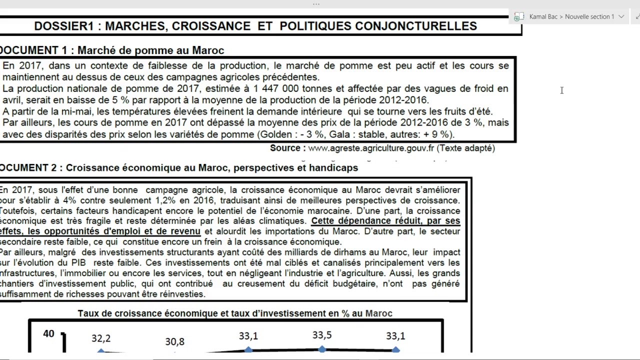 Bac: Révision économie générale Semestre 1