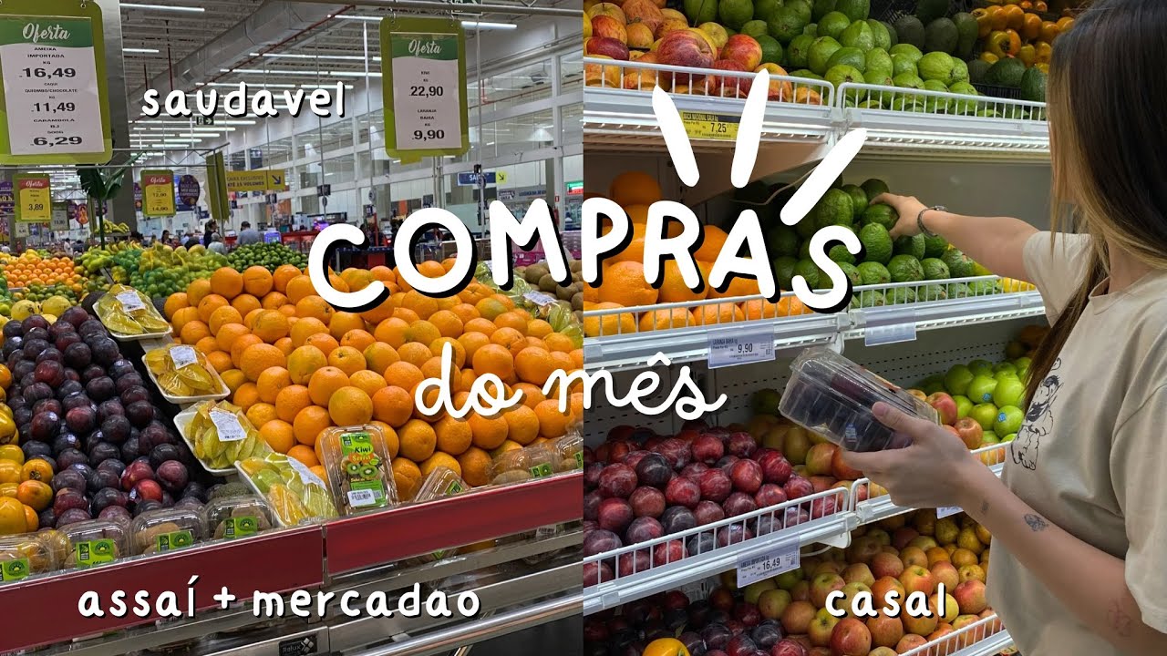 COMPRA DO MÊS 500$ PARA CASAL NO MERCADO ATACADISTA 🛒💸| Compras+ Valores