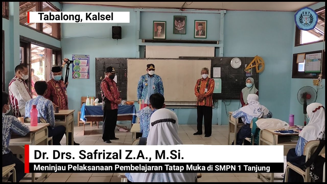 Kunjungan Pj Gubernur Kalimantan Selatan ke SMPN 1 Tanjung