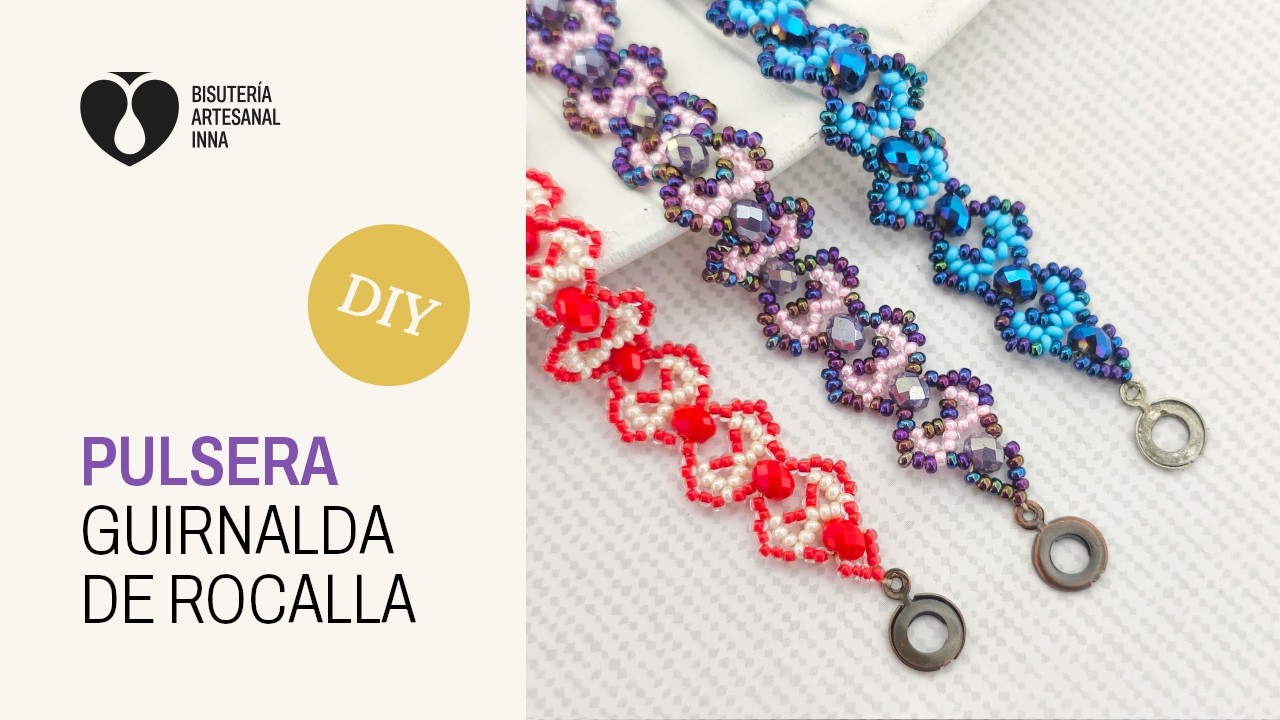Pulsera Guirnalda de Rocalla | Tutorial DIY