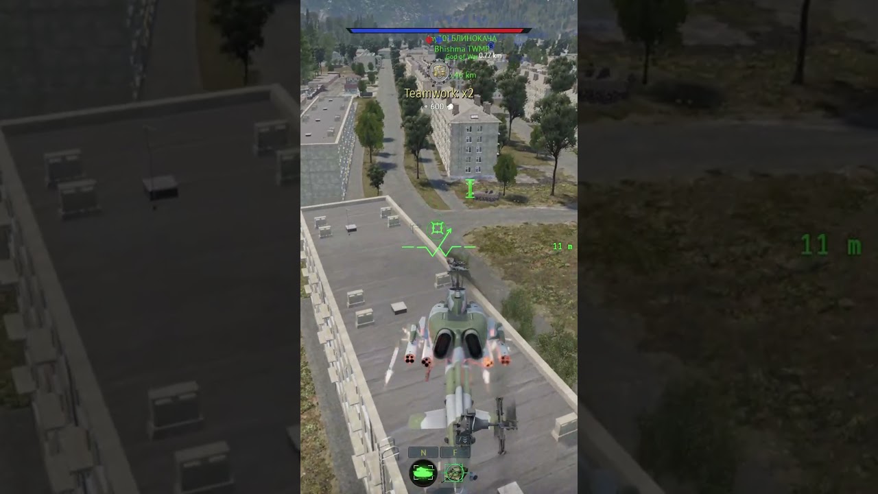 One-tap experience... in first-spawn helicopter #shorts #warthunder