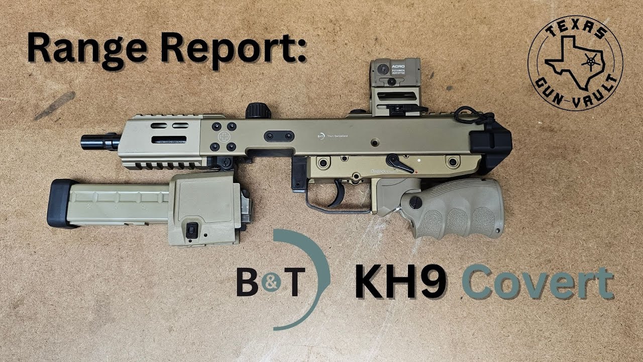 Отчет о стрельбе: пистолет B&T KH9 Covert (со складным магазином и пистолетной рукояткой)