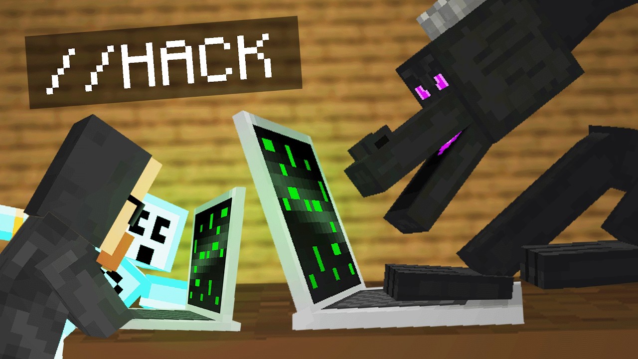 Minecraft but Hackers beat the game for me